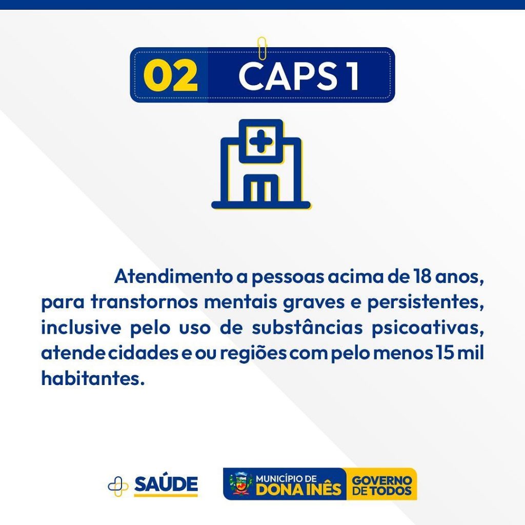 Você conhece o nosso Centro de Atenção Psicossocial (CAPS ...